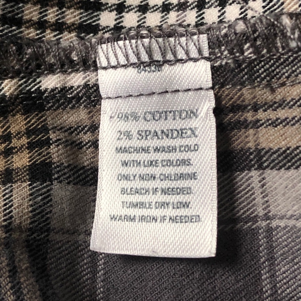 💙3/$25 RUBBISH Cute Fitted Stretch Flannel Button Down Ruffle Detail Shirt - Picture 8 of 8